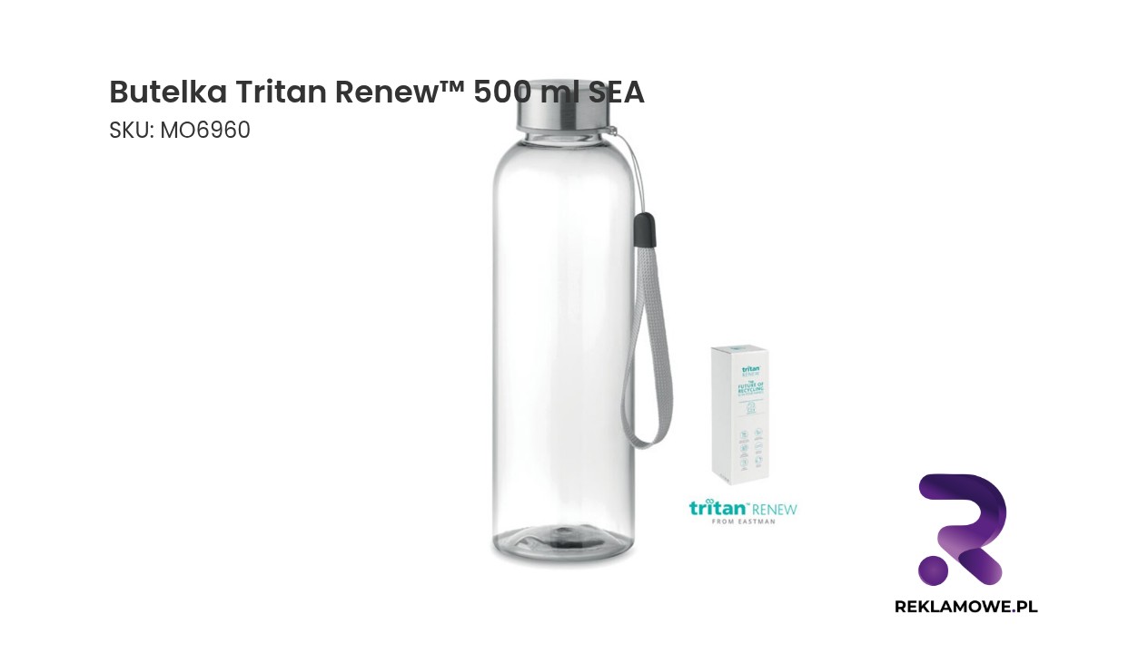 Butelka Tritan Renew 500 ml koloru morskiego