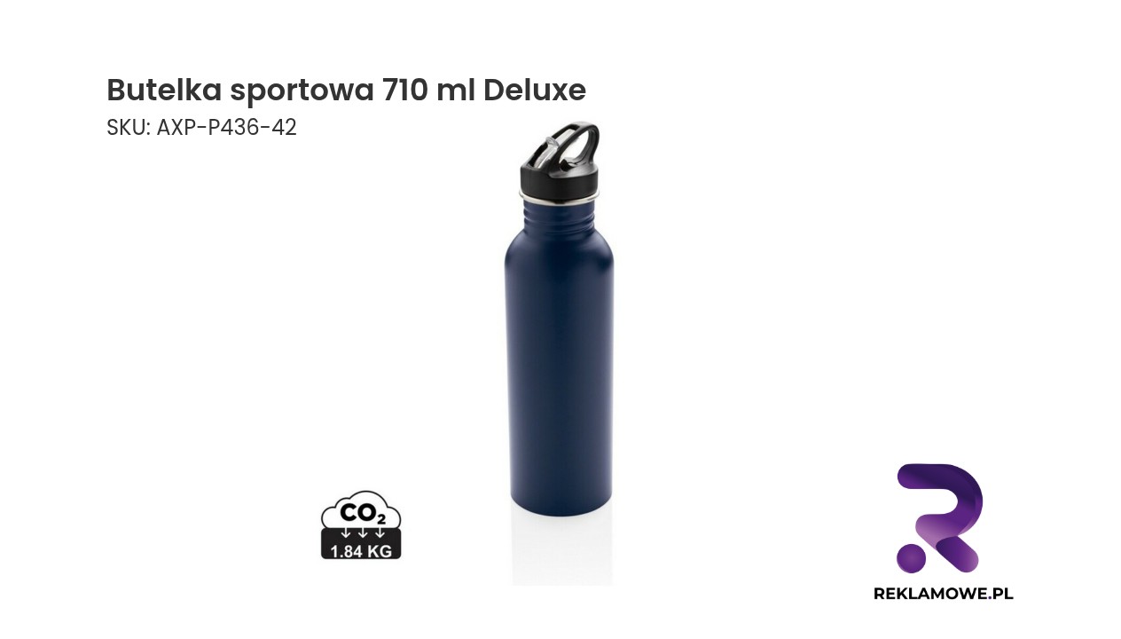 Butelka sportowa 710 ml Deluxe Butelka sportowa Deluxe o pojemności 710 ml