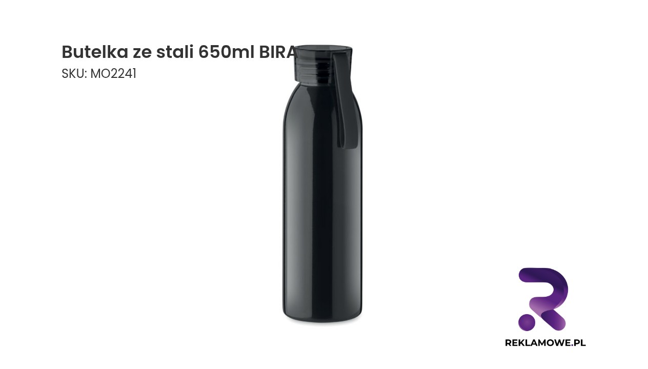 Butelka ze stali 650ml BIRA Butelka ze stali o pojemności 650 ml marki BIRA