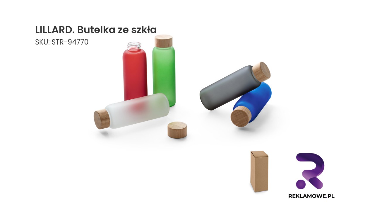 LILLARD. Butelka ze szkła borokrzemianowego o pojemności 500 ml Szkło do butelki o nazwie LILLARD