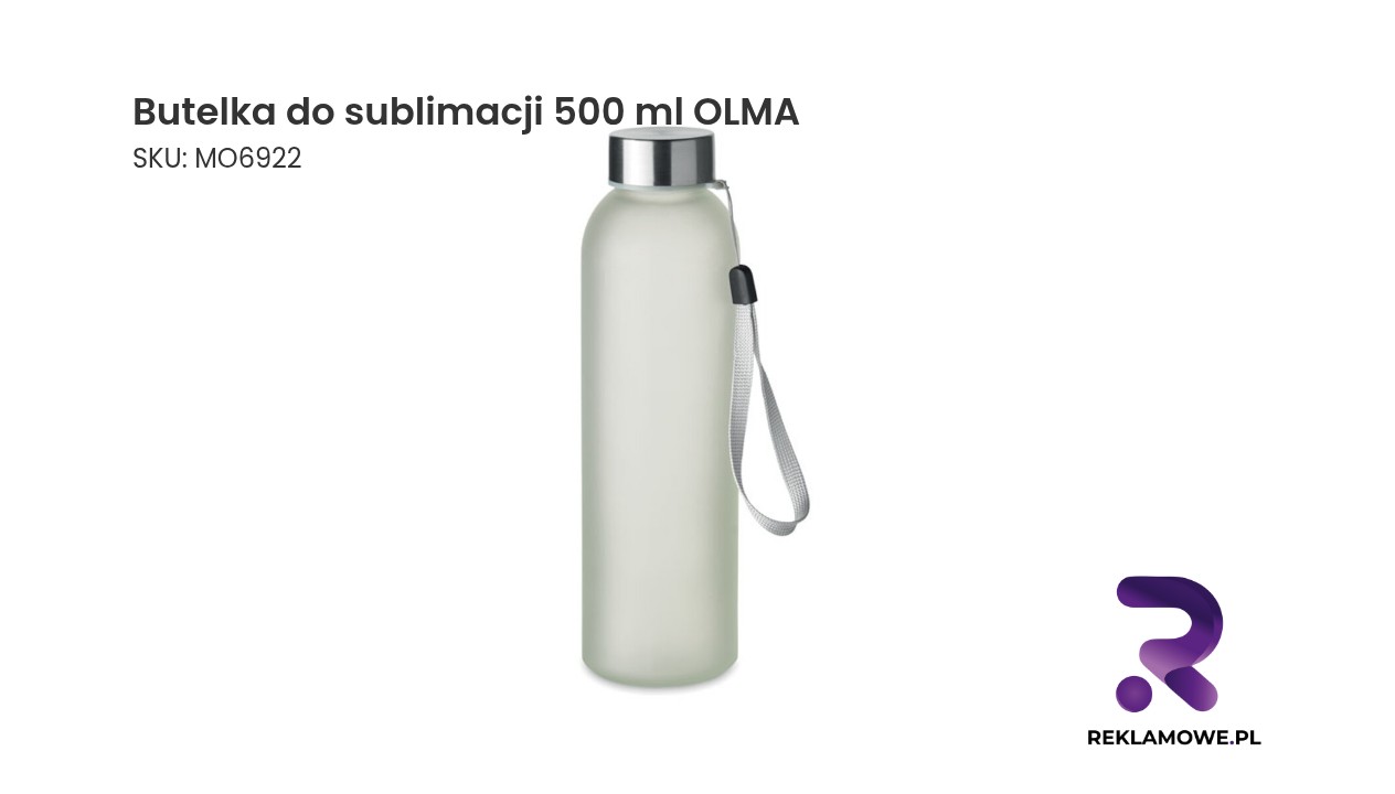 Butelka do sublimacji 500 ml OLMA - bidon reklamowy do personalizacji