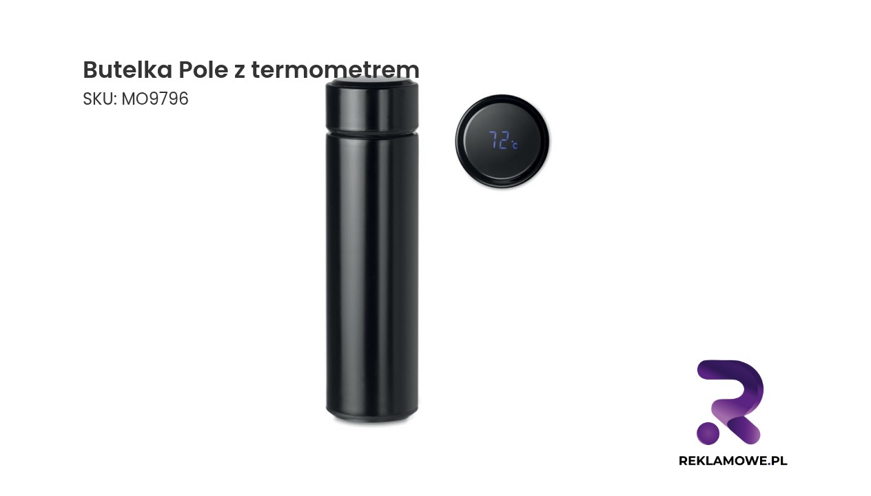 Butelka Pole z termometrem Butelka Pole z termometrem – praktyczna butelka z wbudowanym termometrem