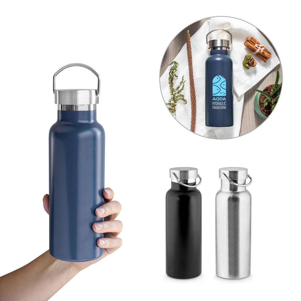 DUPLANTIS. Butelka ze stali nierdzewnej (36% z recyklingu) z izolacją próżniową 810 ml 94345_set