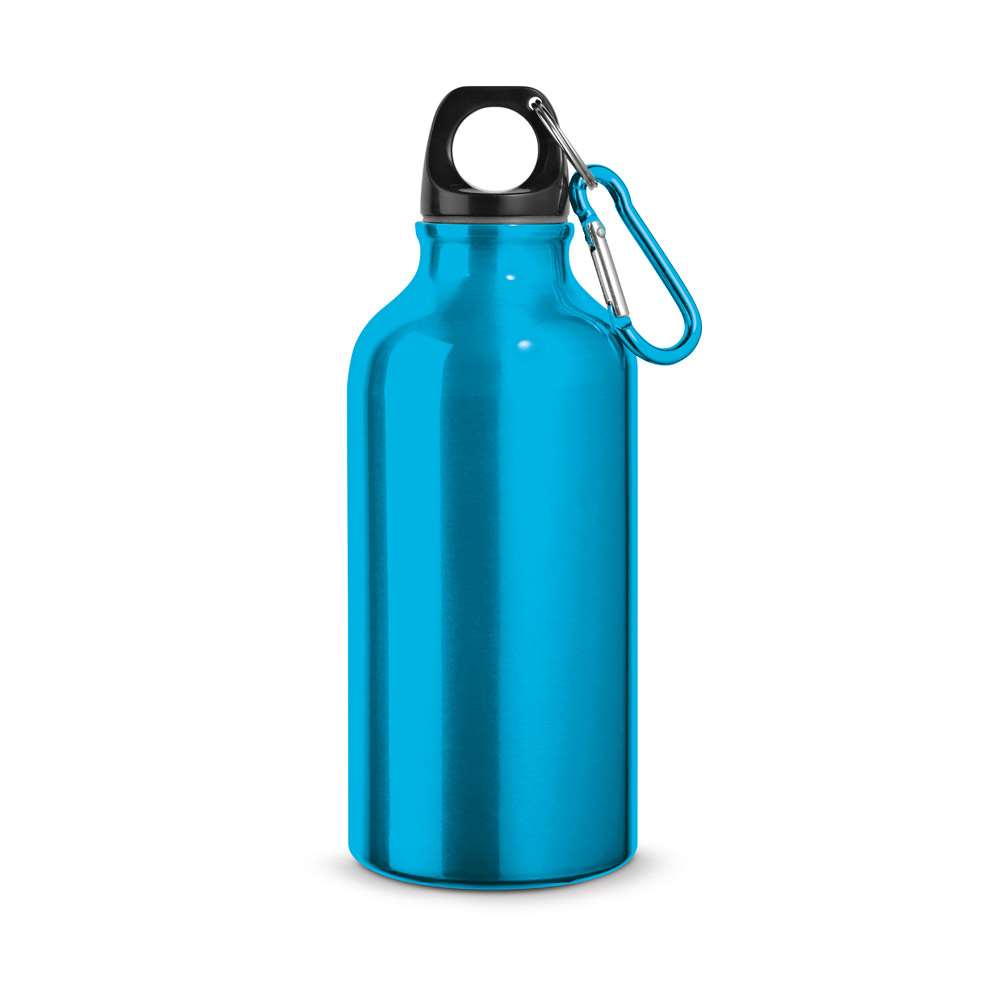 LANDSCAPE S. Aluminiowa butelka sportowa z karabińczykiem 400 ml 94601_set