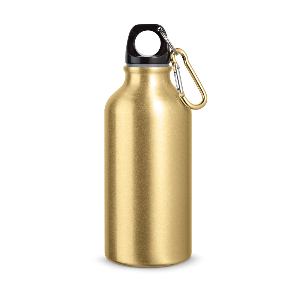 LANDSCAPE S. Aluminiowa butelka sportowa z karabińczykiem 400 ml 94601_set