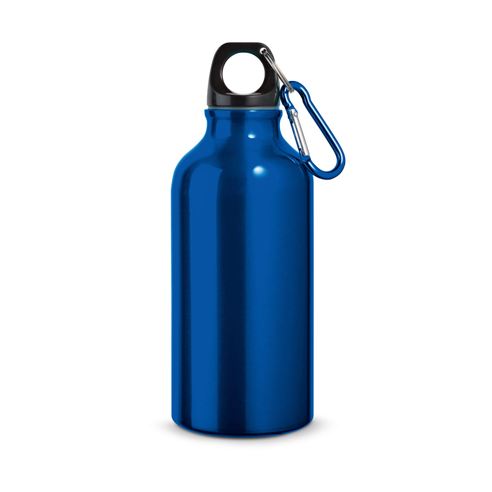 LANDSCAPE S. Aluminiowa butelka sportowa z karabińczykiem 400 ml 94601_set