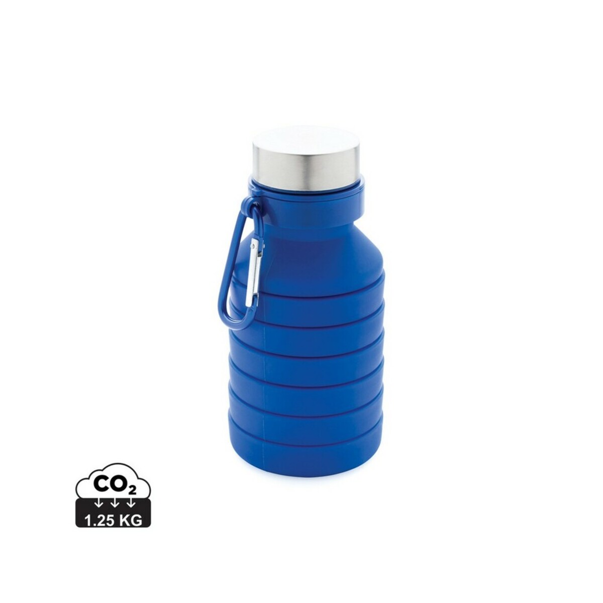 Składana butelka sportowa 550 ml z karabińczykiem P432.621_S_0