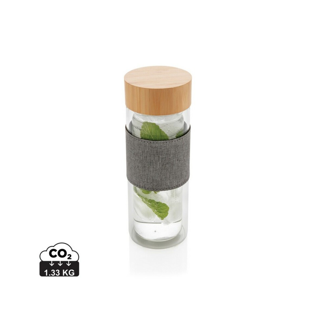 Szklana butelka 360 ml Impact w pokrowcu P436.780_S_0