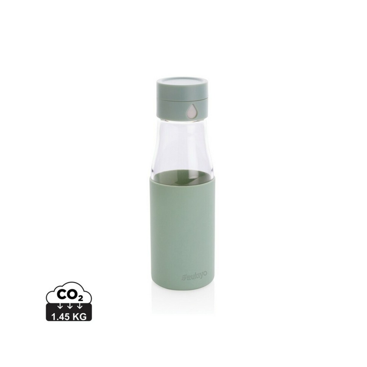Szklana butelka 650 ml Ukiyo, monitorująca ilość wypitej wody P436.721_S_0