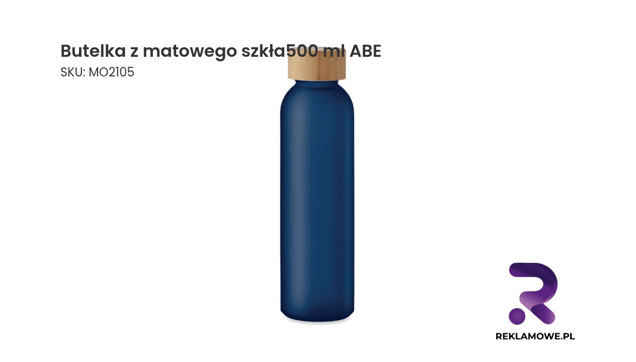Butelka z matowego szkła o pojemności 500 ml marki ABE
