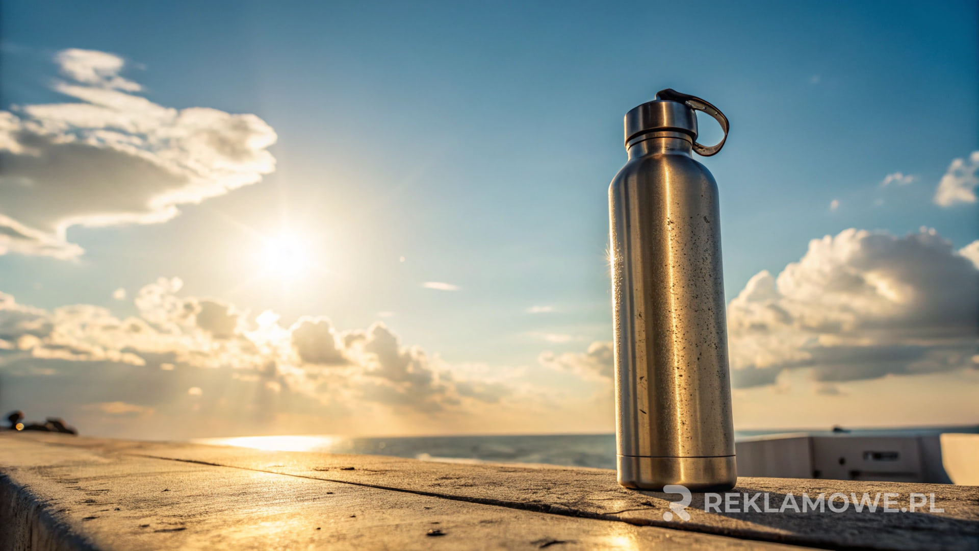 Butelka reklamowa używana w strategii brandingowej