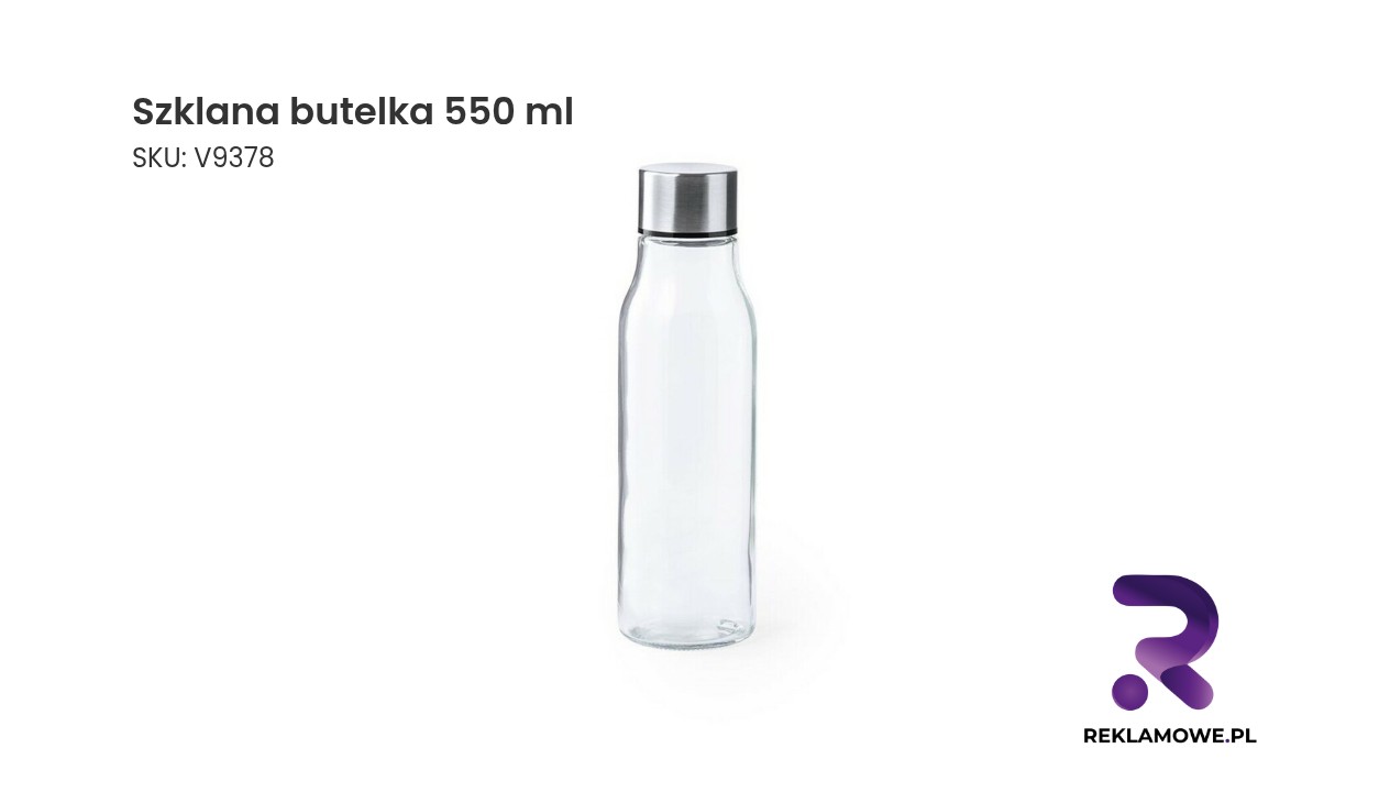Szklana butelka o pojemności 550 ml