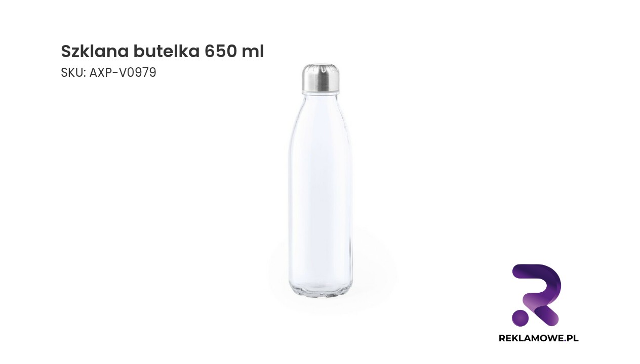 Szklana butelka o pojemności 650 ml