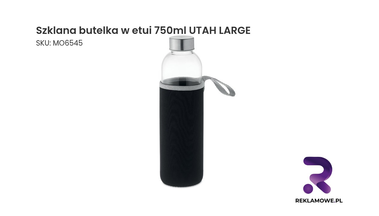 Szklana butelka w etui 750 ml UTAH LARGE