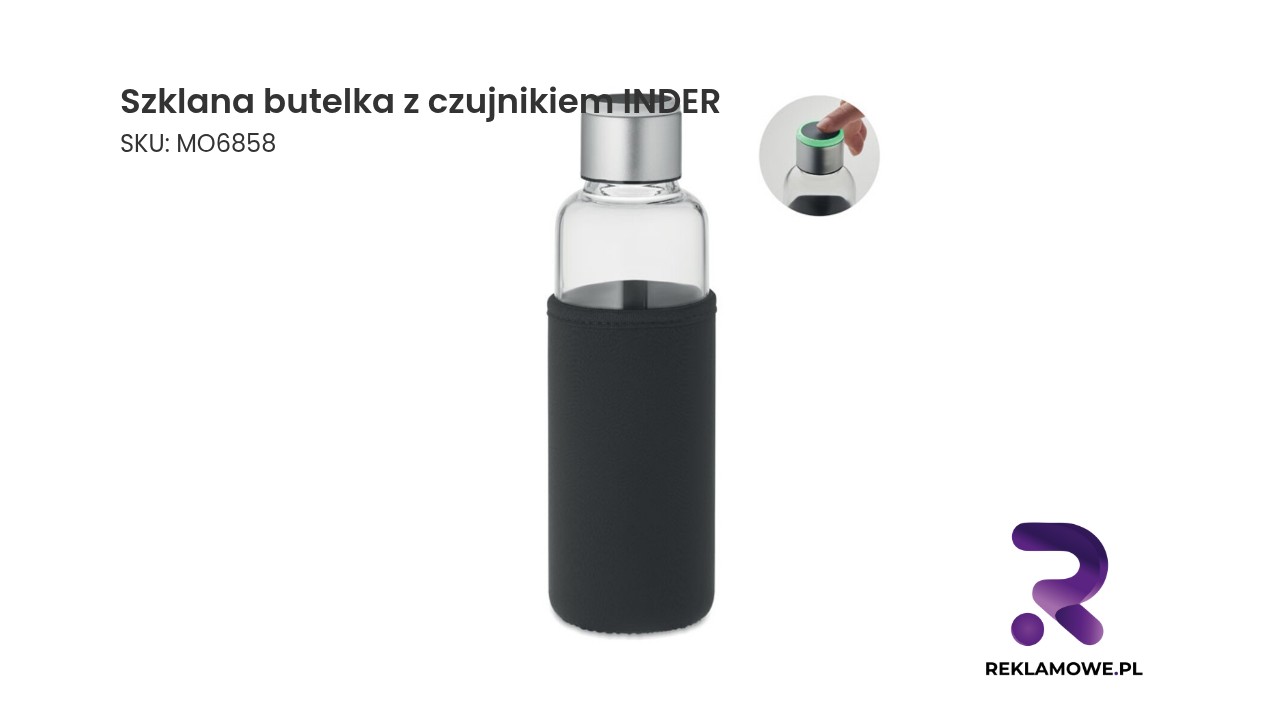 Szklana butelka z czujnikiem marki INDER